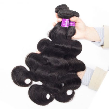 Body Wave 3 Bundles With 6x6 Lace Closure
