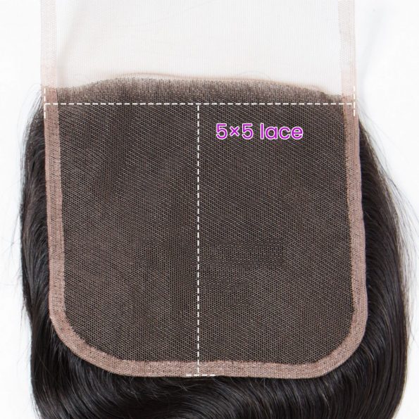 Straight Hair 5×5 Lace Closure