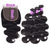 Body Wave 4 Bundles With 6x6 Lace Closure