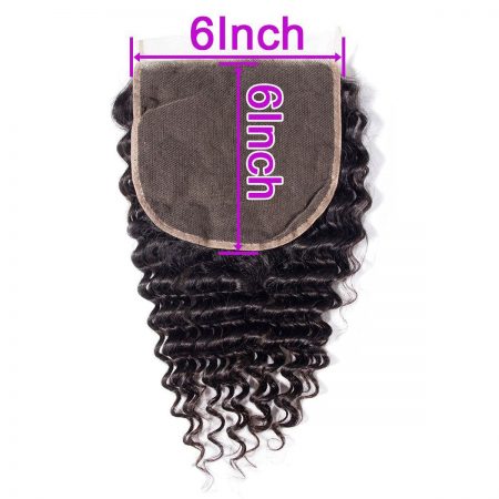 Deep wave 6x6 Lace Closure