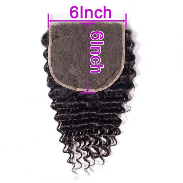 Deep wave 6×6 Lace Closure