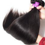 Straight Hair 4 Bundles With 6×6 Lace Closure