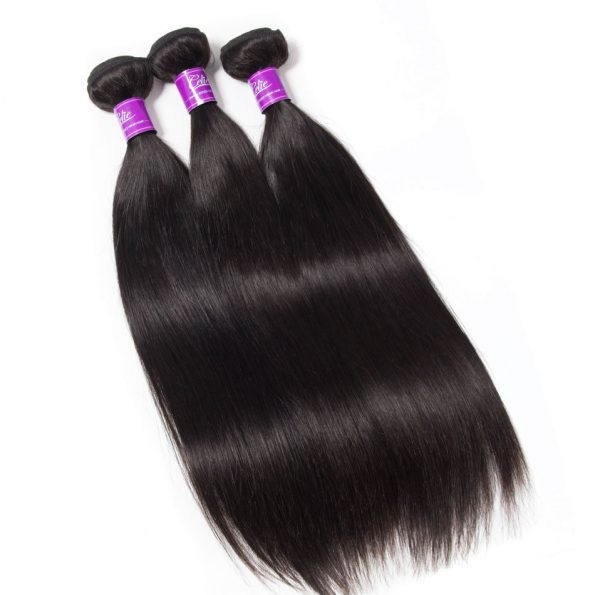 Straight Hair 3 Bundles With 5×5 Closure