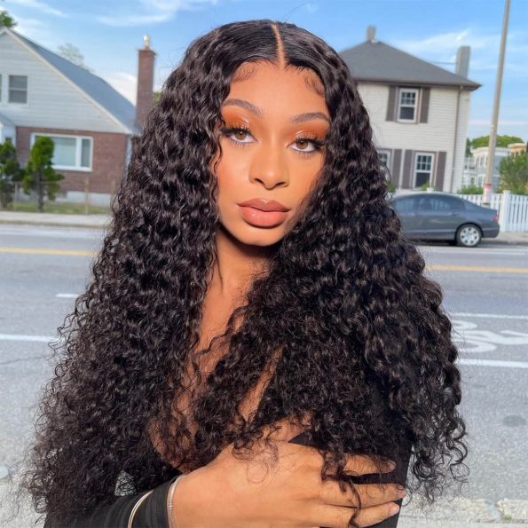 13×4 curly lace front wig