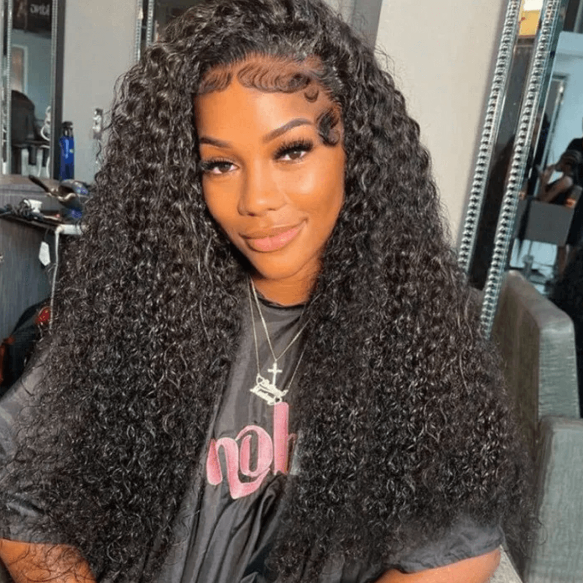 13x4 curly lace front wig