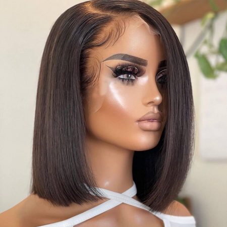 13x4 straight hd lace bob wig