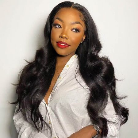 13x6 body wave pre-bleached knots