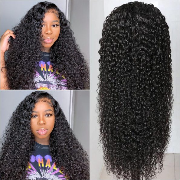 13×6 curly lace front wig0804