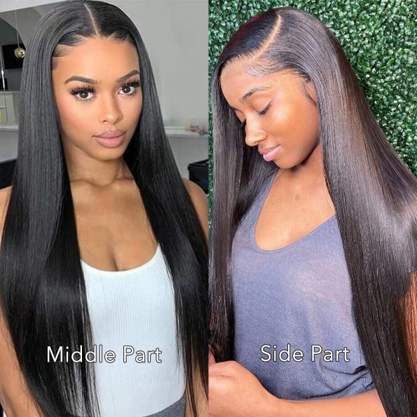 13×6 straight Lace front wig 17