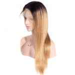ombre straight lace front wig