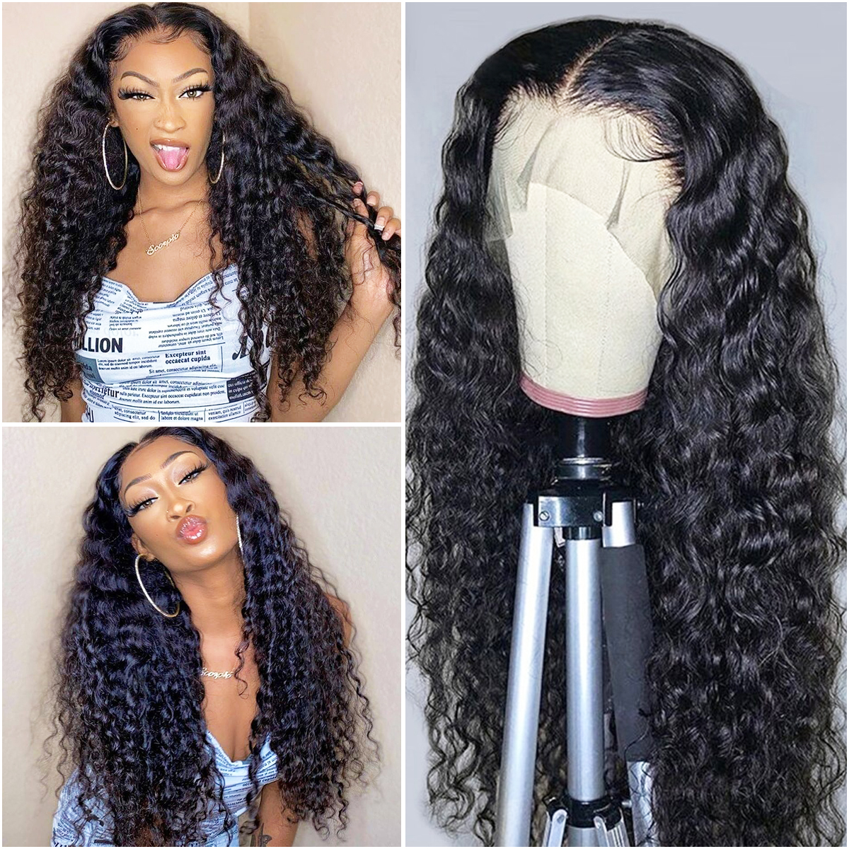 Deep Wave 13x4 Lace Front Wig