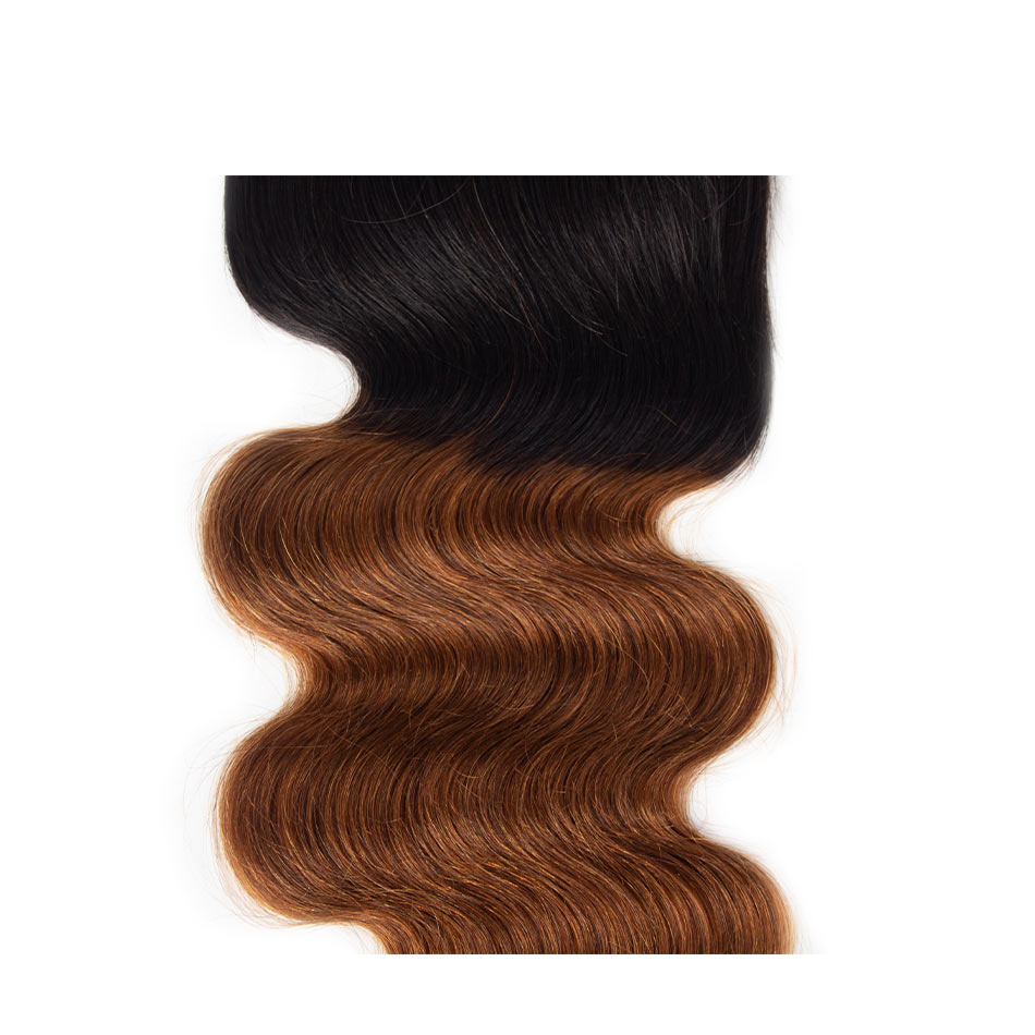 1B/30 Body Wave 3 Bundles With Closure