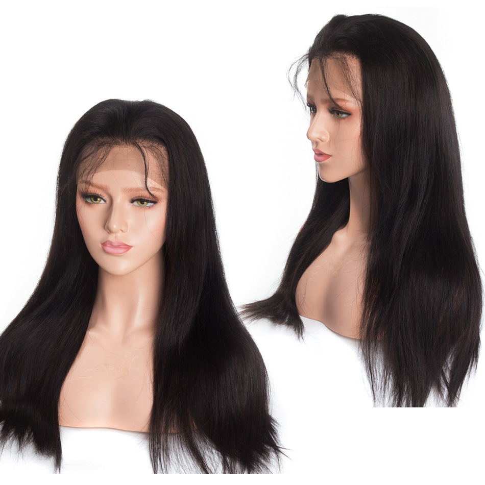 360 straight hair wigs