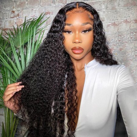 Curly Virgin Human Hair 13x6 Lace Front Wigs 150% 180% 200% Density