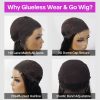 shor cut loose deep wave wig