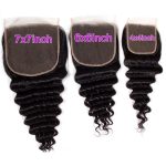 Loose Deep wave Hair 3 Bundles With 6×6 Lace Closure