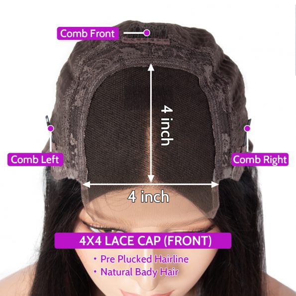 4×4 closure wig