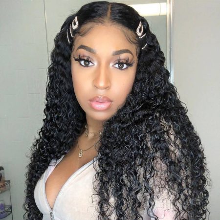5x5 curly lace closure wig