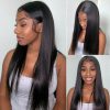 5×5 straight closure wig8174