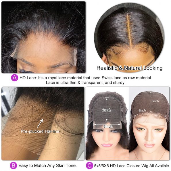 Loose Deep Wave HD Lace Front Wigs