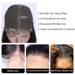 5×5 straight closure wig8174