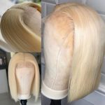 613 blonde lace frontal bob wig