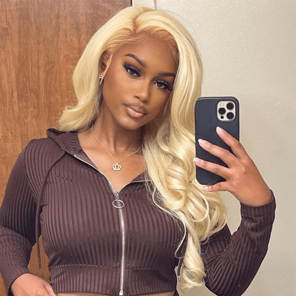 613 blonde body wave lace frontal wig (2)