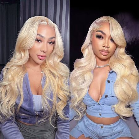 613 glueless closure wig middle part vs side part