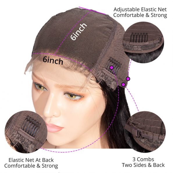 6×6 closure wig detailed