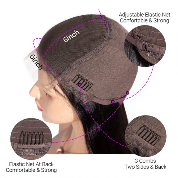 6×6 lace front wig