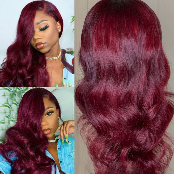 99J Body Wave 5×5 Lace Closure Wigs