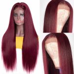 99J Straight 5×5 Lace Closure Wigs
