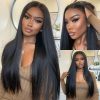 9×6 straight glueless wig