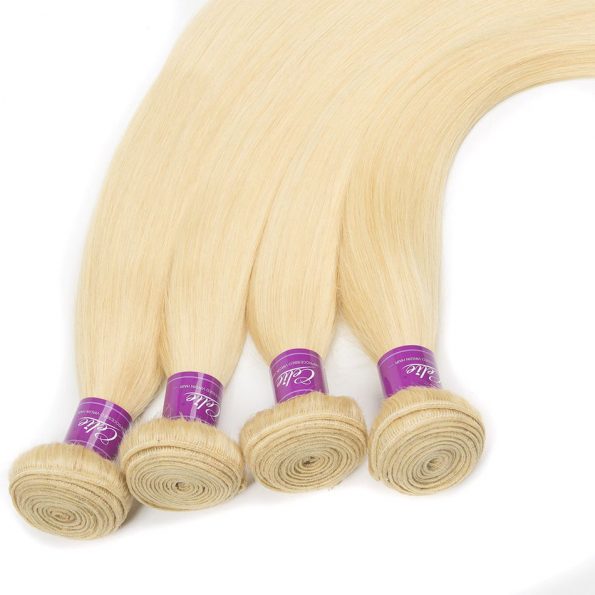 Blonde 613 Color Straight hair bundles
