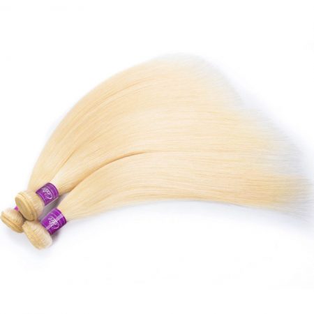 Blonde 613 Color Straight hair bundles