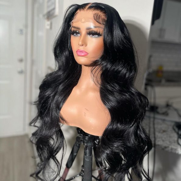 body wave Glueless hd lace frontal wig