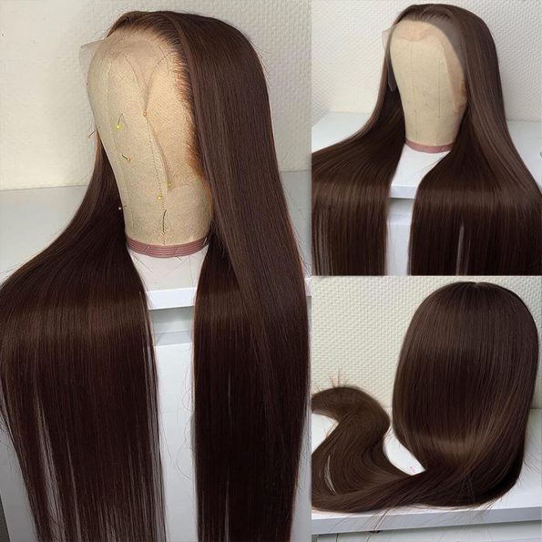 Dark brown lace front wig (3)