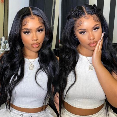 HD body wave lace front wig