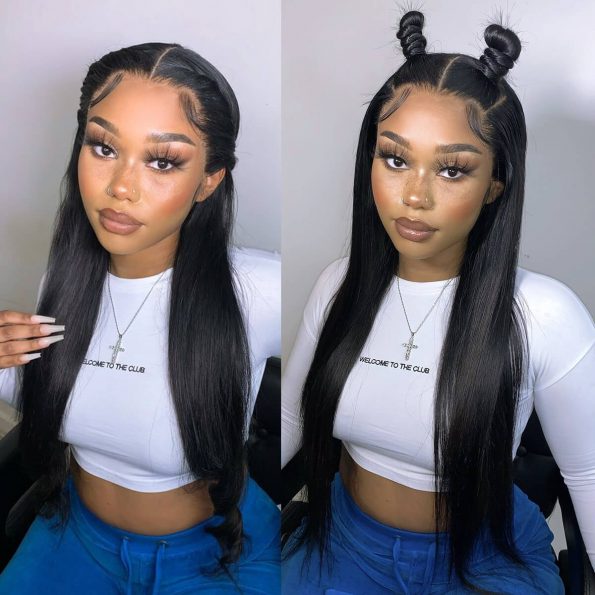 HD straight lace front wig