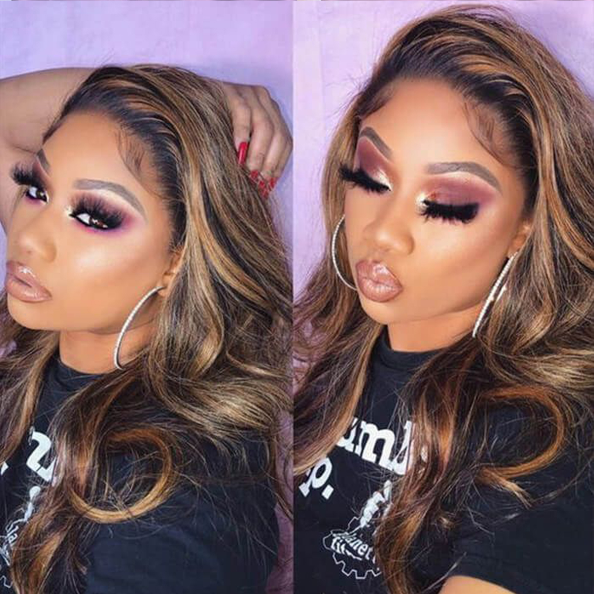 Highlight Body Wave Lace Front Wig