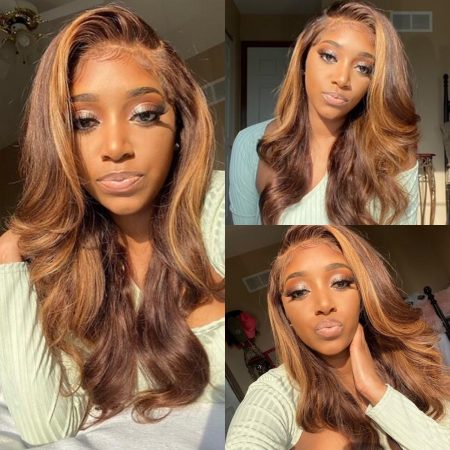 Honey Blonde Body Wave Wig