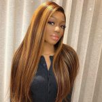 honey blonde lace front wig