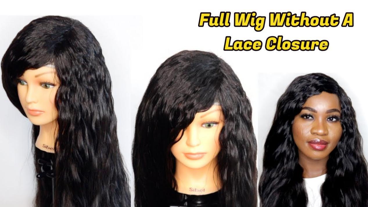 full wig without a lace closure