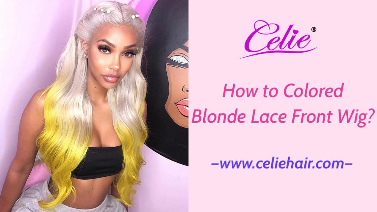 blonde lace front wig