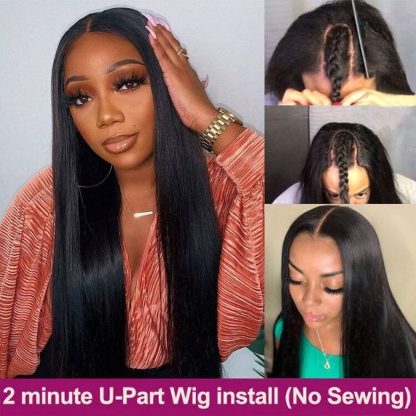 Straight Hair U Part Wig (6)
