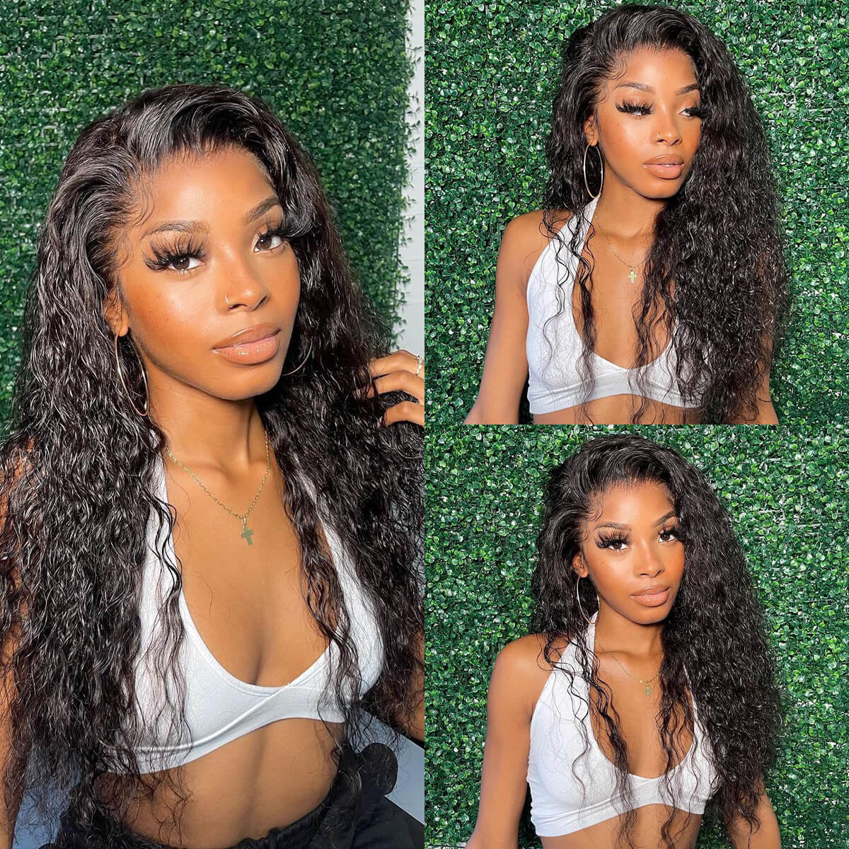 Water wave lace front wig (2)