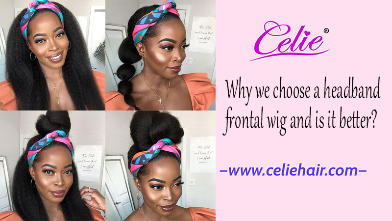 headband frontal wig