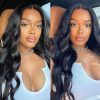 body wave airy cap wig wear go