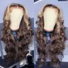 balayage highlight glueless wig