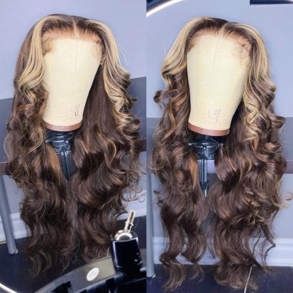 balayage highlight body wave wig (2)